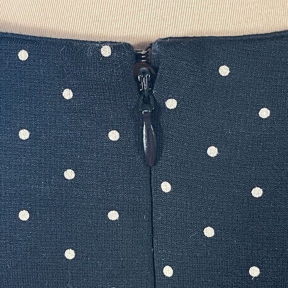 Old Navy Dot Swing Dress Black Tan Crew Neck Short Sleeve Size L Large - Picture 5 of 6